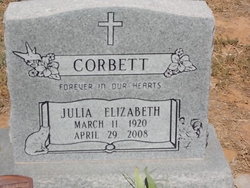 Julia Elizabeth <I>Morgenthaler</I> Corbett 