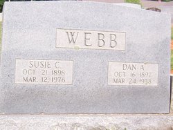 Susan Carrie “Susie” <I>Davis</I> Webb 