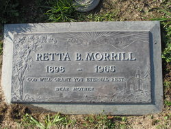 Luretta Bessie “Retta” <I>Parkinson</I> Morrill 
