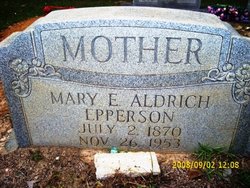 Mary Etta <I>Aldrich</I> Epperson 