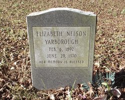 Elizabeth <I>Nelson</I> Yarborough 