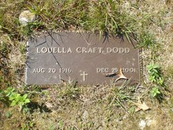 Louella Elizabeth <I>Craft</I> Dodd 