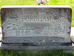 Mildred Faye <I>Robinson</I> Fordham 