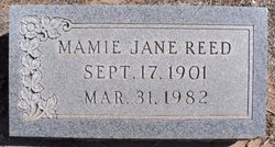 Mamie Jane <I>Slatten</I> Reed 
