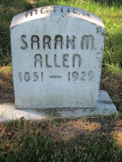 Sarah M <I>Webb</I> Allen 