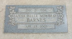 Anna Belle <I>Mowbray</I> Barnes 