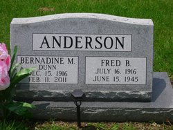 Bernadine M. <I>Dunn</I> Anderson 