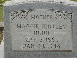 Mary “Maggie” <I>Kirtley</I> Budd 