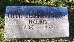 Lillie Belle <I>Bachman</I> Harris 