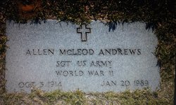Sgt Allen McLeod Andrews 