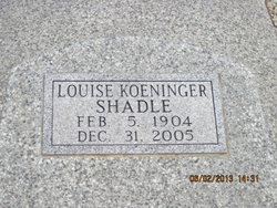 Louise <I>Koeninger</I> Shadle 