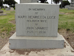 Mary Henrietta <I>Luce</I> Sinnott 