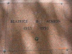 Beatrice Bernice “Bea” <I>Evanski</I> Ackron 