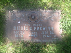 Minnie Ethel <I>Wright</I> Prewitt 