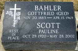 Pauline <I>Bahler</I> Scott 