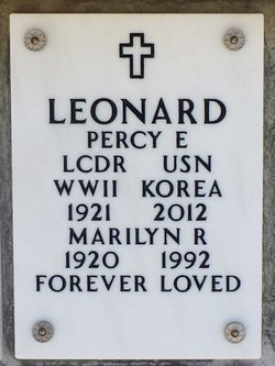 LCDR Percy Ellsworth “Perc” Leonard 