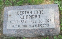 Bertha Jane <I>Chapman</I> Spooner 