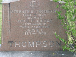 Addie Ella <I>Jordan</I> Thompson 