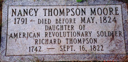 Nancy <I>Thompson</I> Moore 