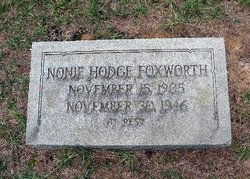 Nonie Nina <I>Hodge</I> Foxworth 