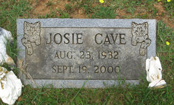 Josie Arbutus <I>Maude</I> Cave 
