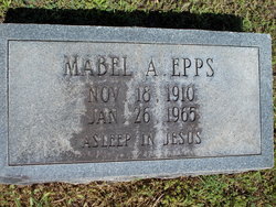 Mabel Pearl <I>Arendall</I> Epps 
