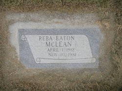 Reba <I>Eaton</I> McLean 