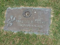 Annie Lou <I>M</I> Caldwell 