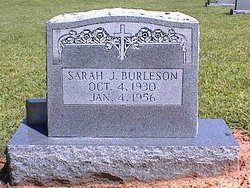 Sarah Elizabeth <I>James</I> Burleson 