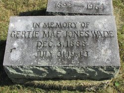 Gertie Mae <I>Jones</I> Wade 