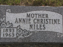 Annie Christine <I>Kelsey</I> Niles 