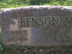 Helen <I>Morse</I> Benson 