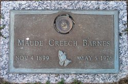 Maude <I>Creech</I> Barnes 