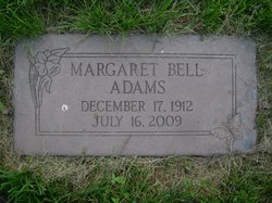 Margaret <I>Bell</I> Adams 