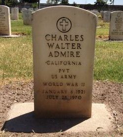 Pvt Charles Walter Admire 