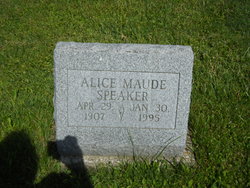 Alice Maude <I>Roberts</I> Speaker 
