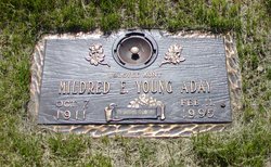 Mildred Edith <I>Young</I> Aday 