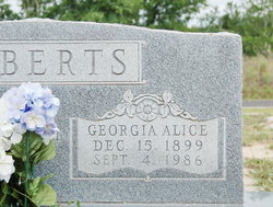 Georgia Alice <I>Adams</I> Roberts 