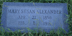 Mary Susan <I>Weems</I> Alexander 