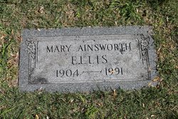 Mary <I>Ainsworth</I> Ellis 