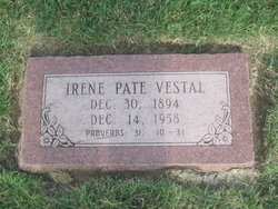 Irene <I>Pate</I> Vestal 