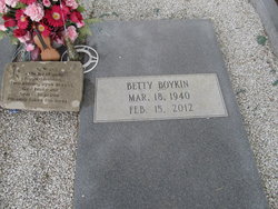 Betty Sue <I>Horne</I> Boykin 