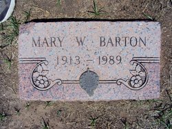 Mary Kirk <I>Wicker</I> Barton 