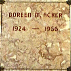 Doreen Mae <I>Willey</I> Acker 