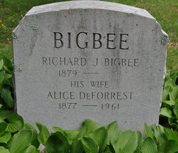 Alice <I>DeForrest</I> Bigbee 
