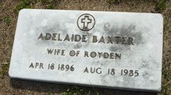 Adelaide K. <I>Plank</I> Baxter 