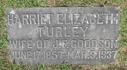 Harriet Elizabeth “Hattie” <I>Turley</I> Goodson 