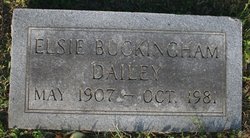 Elsie <I>Turner</I> Buckingham Dailey 