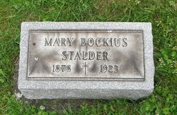 Mary “Mollie” <I>Bockius</I> Stalder 