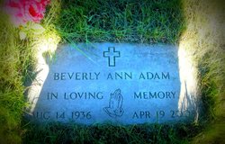 Beverly Ann “Bev” <I>Newman</I> Adam 